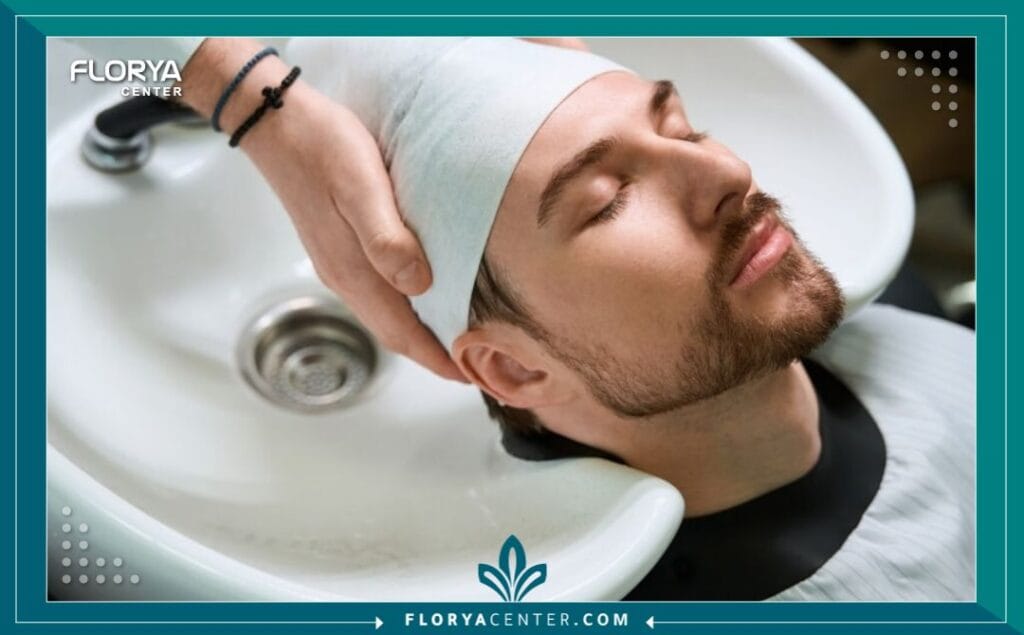 غسل الشعر بعد زراعة الشعر بالتفصيل