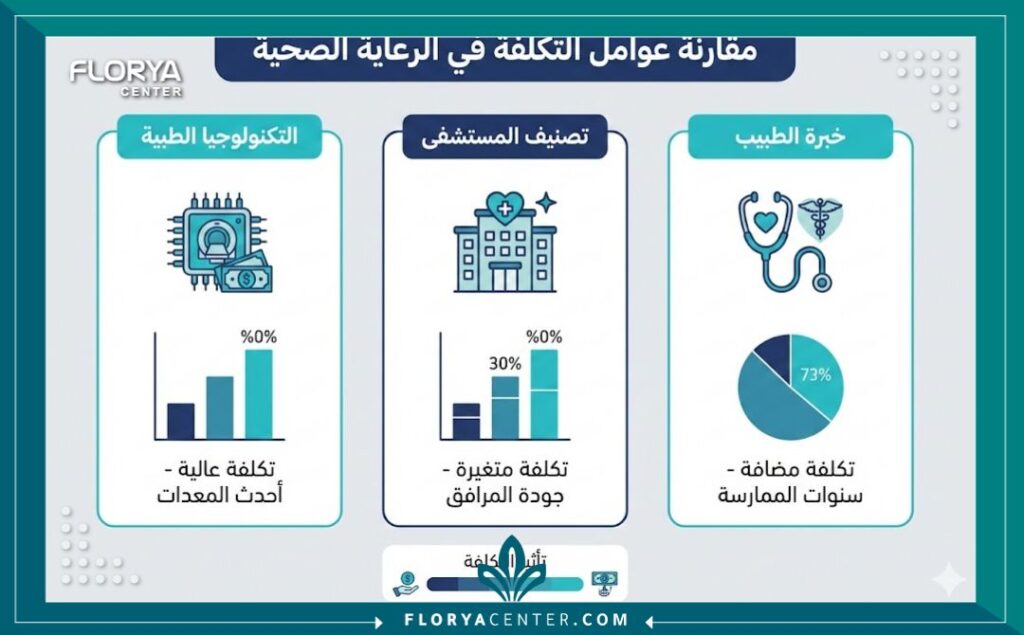 تكلفة عملية قسطرة القلب 3 إنفوجرافيك يوضح العوامل المؤثرة في تحديد تكلفة عملية قسطرة القلب.