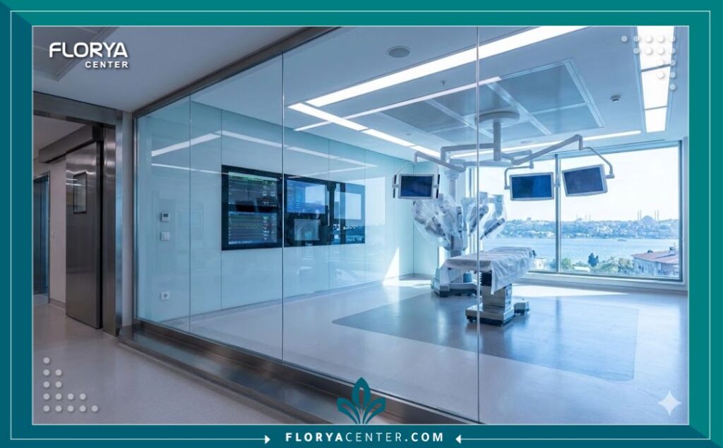 غرف العمليات الحديثة المجهزة لجراحات العظام والأوتار في مستشفيات تركيا.