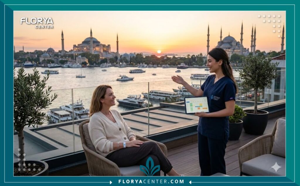 السياحة العلاجية في اسطنبول تركيا لعمليات قسطرة القلب، تجمع بين مناظر البوسفور الخلابة ومرافق طبية عالمية المستوى.