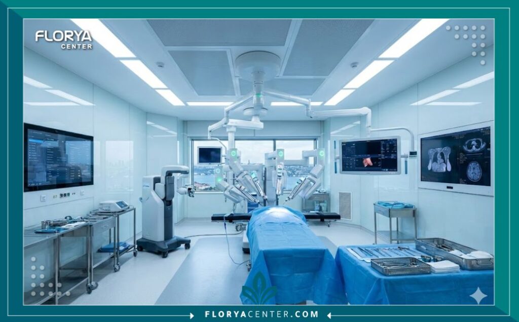 غرفة عمليات متطورة ومجهزة بأحدث التقنيات لعمليات العظام وتعديل الأطراف في اسطنبول.