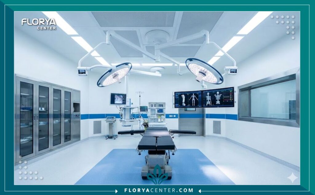 غرف عمليات متطورة ومجهزة بأحدث التقنيات لإجراء جراحات العظام والأورام الحميدة في تركيا.