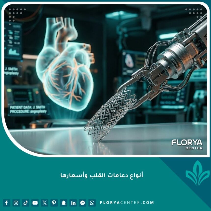 أنواع دعامات القلب الحديثة والذكية المستخدمة في عمليات القسطرة.