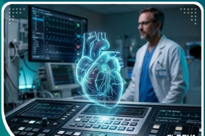 صورة رئيسية توضح تقنية القسطرة القلبية بدون جراحة وتطور الطب القلبي الحديث.