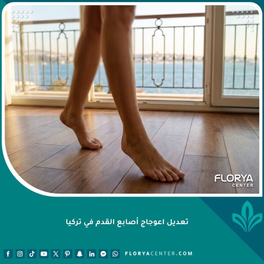 واجهة مقال عن نجاح عملية تعديل اعوجاج أصابع القدم في تركيا واستعادة الثقة والمظهر الطبيعي.