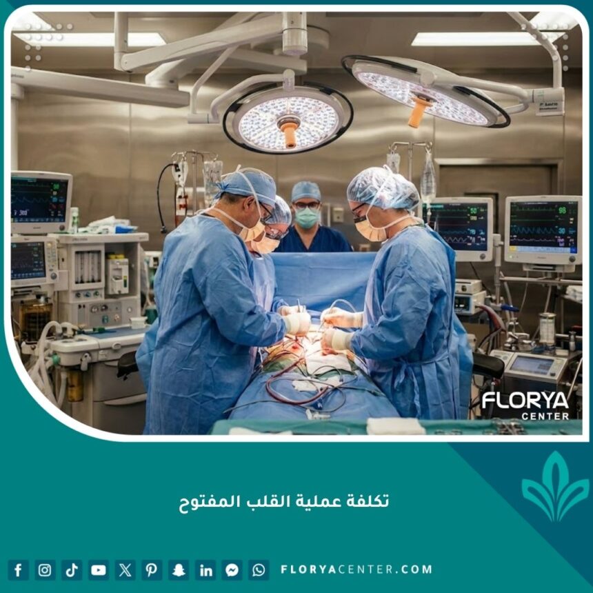 فريق طبي من جراحي القلب يجرون عملية قلب مفتوح داخل غرفة عمليات متطورة ومجهزة بأحدث التقنيات الطبية.