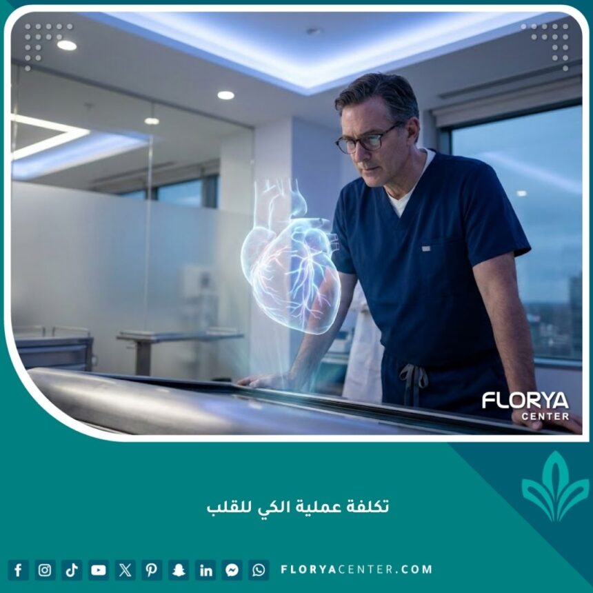 طبيب قلب خبير يراجع عملية كي القلب عبر تقنية الهولوغرام ثلاثية الأبعاد بتكلفة تنافسية.