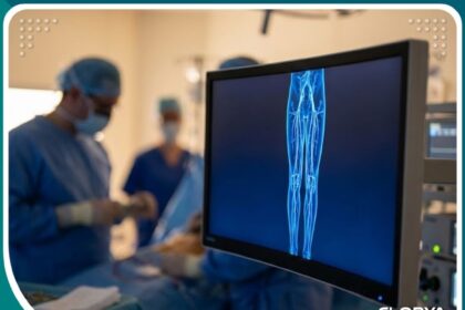 واجهة غرفة عمليات حديثة مجهزة بأحدث التقنيات لعلاج انسداد شرايين الساق في تركيا.