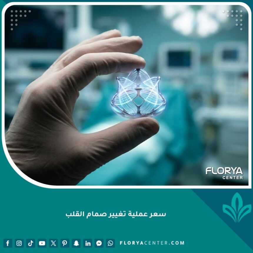 صورة مميزة لعملية تغيير صمام القلب توضح صماماً اصطناعياً حديثاً في بيئة طبية احترافية.