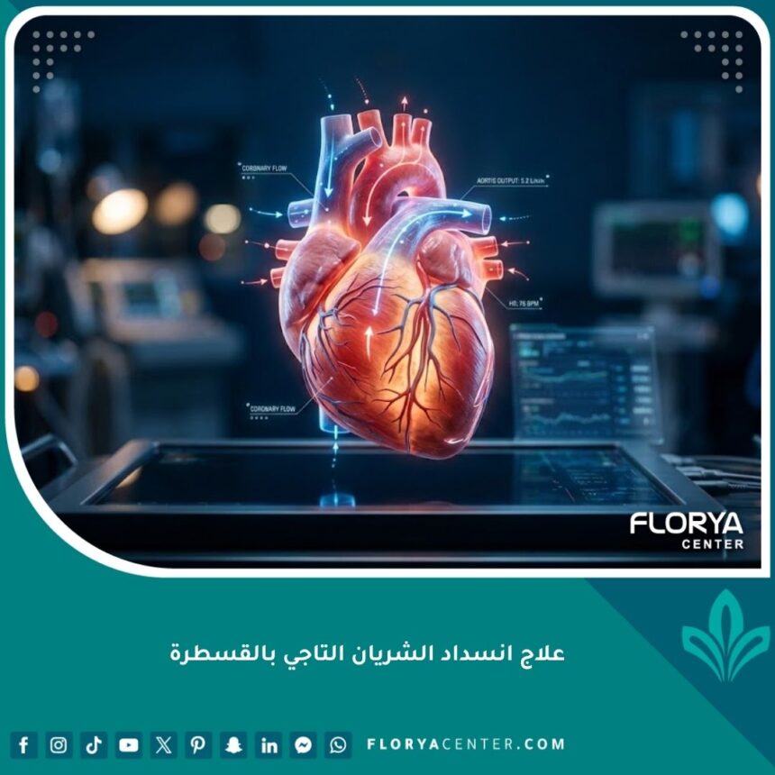 صورة مميزة لعملية علاج انسداد الشريان التاجي بالقسطرة بتقنيات حديثة متطورة.