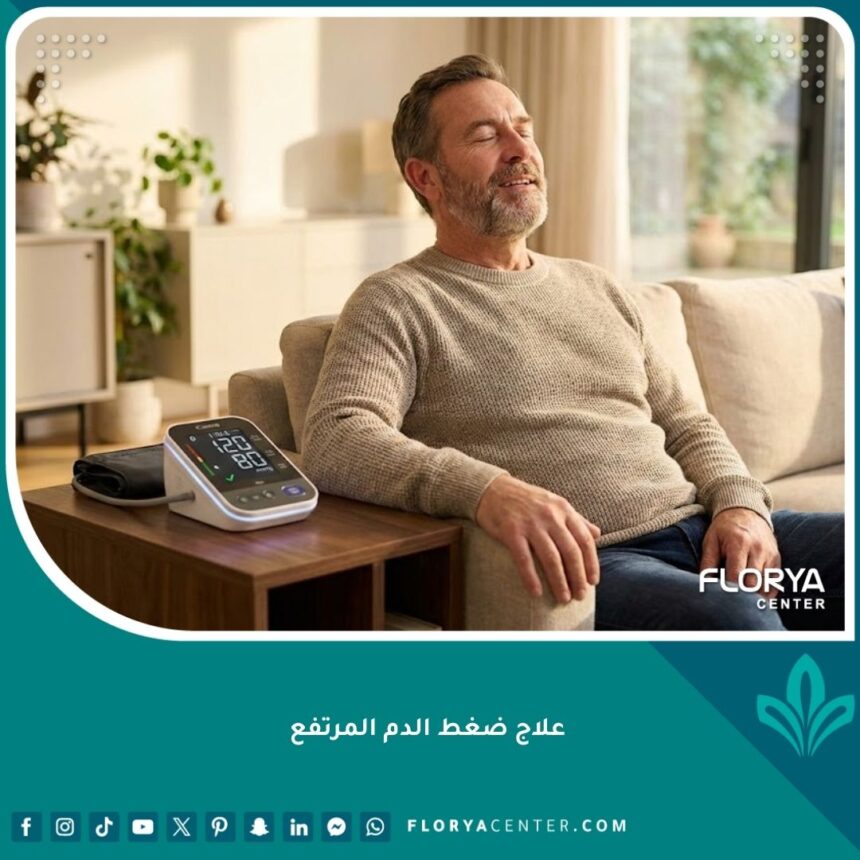 صورة مميزة توضح السيطرة على ضغط الدم المرتفع والشعور بالصحة والعافية.