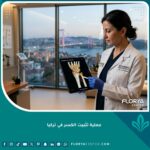 واجهة مقال حول عملية تثبيت الكسر في تركيا تظهر جراح عظام خبير في عيادة حديثة.