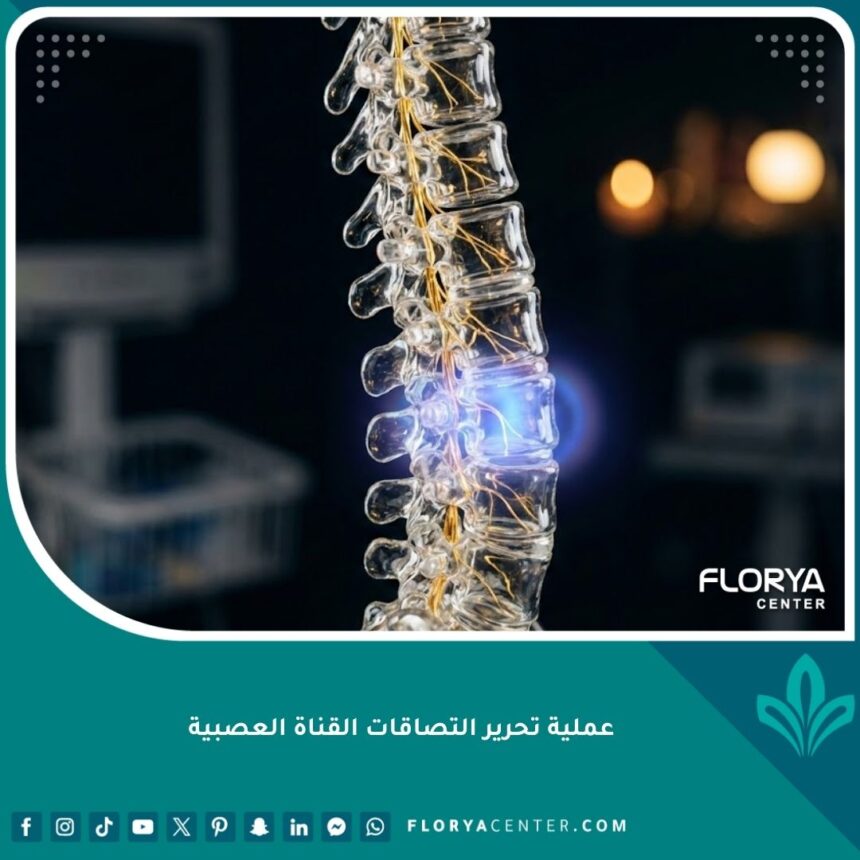 عملية تحرير التصاقات القناة العصبية والعمود الفقري بتقنيات حديثة.