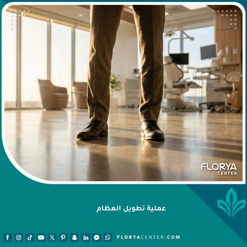 واجهة مقال عملية تطويل العظام توضح الثقة بالنفس والنتائج النهائية المرجوة.