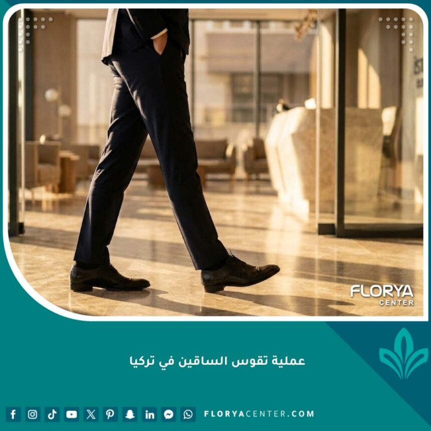 صورة مميزة لنتائج عملية تقوس الساقين في تركيا تظهر نجاح استقامة العظام في مركز طبي حديث.