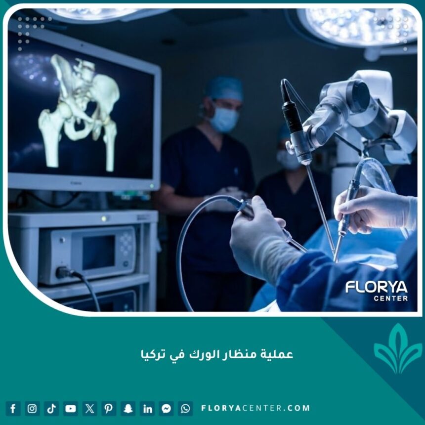 عملية منظار الورك في تركيا بأحدث التقنيات الطبية داخل غرفة عمليات مجهزة.