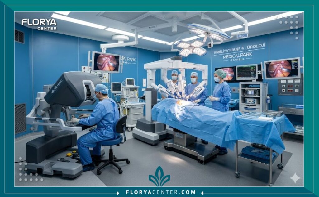 غرف عمليات مجهزة بأحدث التقنيات لعمليات زراعة دعامات الذكر في تركيا.