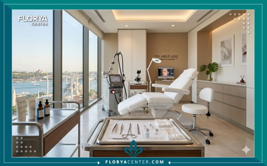 غرفة عمليات تجميل حديثة ومعقمة في أفضل عيادات حقن الفيلر في تركيا.