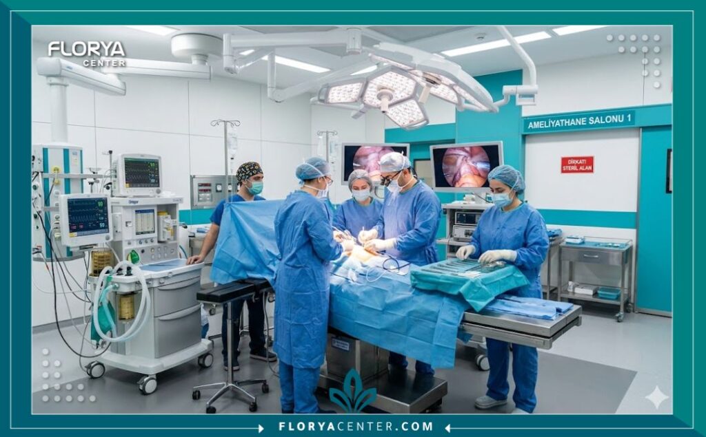 غرف العمليات الحديثة والمعايير الطبية في مستشفيات إسطنبول المتخصصة في جراحات الترميم