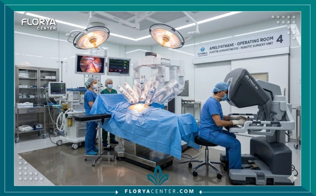 غرفة عمليات متطورة وتقنيات حديثة في أفضل مستشفى لعلاج الضعف الجنسي في اسطنبول.