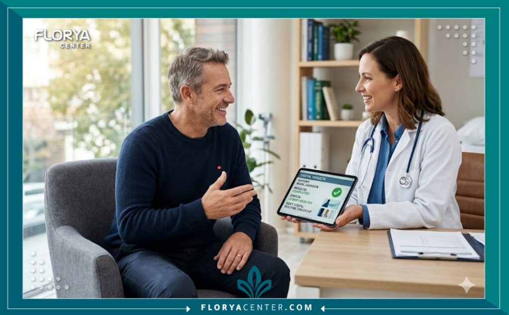 المريض بعد نجاح عملية البروستاتا بالليزر في تركيا واستعادة جودة الحياة.