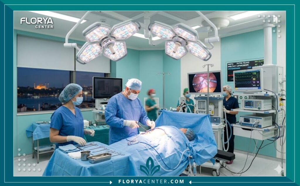 غرف العمليات الحديثة والمجهزة بأحدث التقنيات لعمليات تجميل المناطق الحساسة في تركيا.