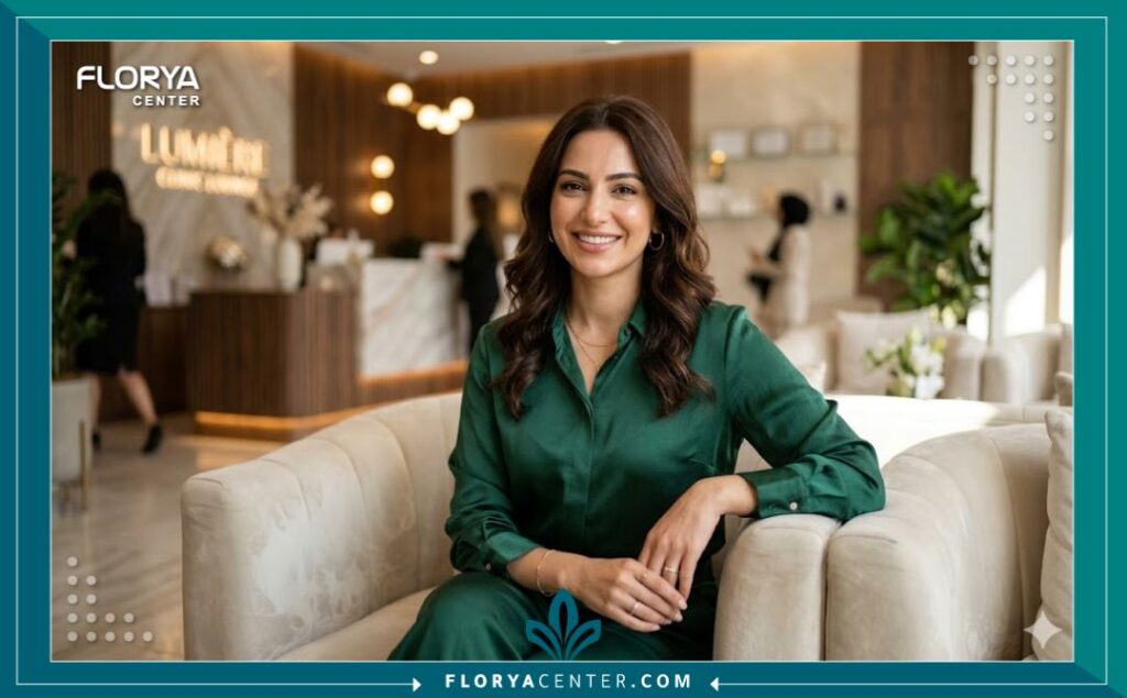 سيدة تشعر بالثقة والرضا بعد إجراء تجميل المهبل بالفيلر في أفضل مراكز تركيا.