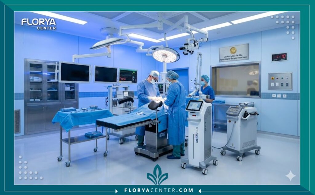 غرفة عمليات حديثة مجهزة بأحدث تقنيات الليزر لتوريد وقص الشفرات في تركيا.