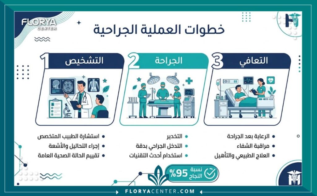 إنفوجرافيك يوضح خطوات جراحة تقويم العضو الذكري ونسب النجاح المتوقعة في تركيا.