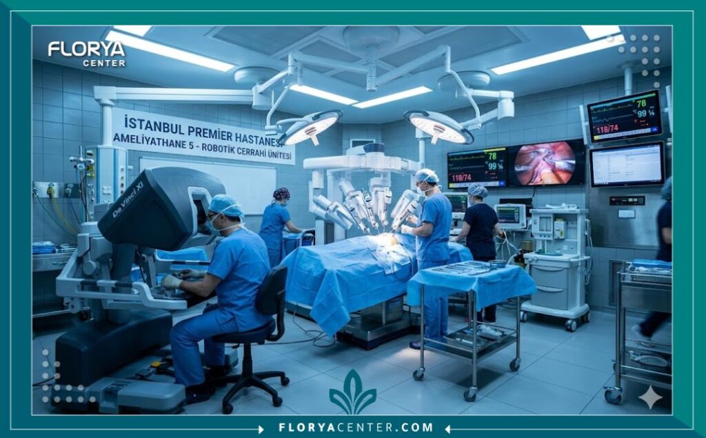 غرفة عمليات متطورة مجهزة بأحدث التقنيات لجراحات الذكورة والمسالك في تركيا.