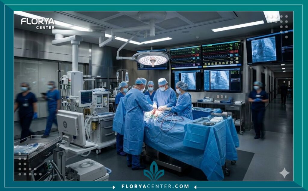 جهاز صدمات القلب المزروع (ICD) 4 غرفة عمليات متطورة مجهزة بأحدث التقنيات لزراعة أجهزة تنظيم وصدمات القلب الكهربائية.