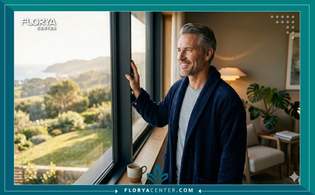 رجل يشعر بالثقة والحيوية بعد خضوعه لعلاج حقن الخلايا الجذعية للذكر في تركيا.