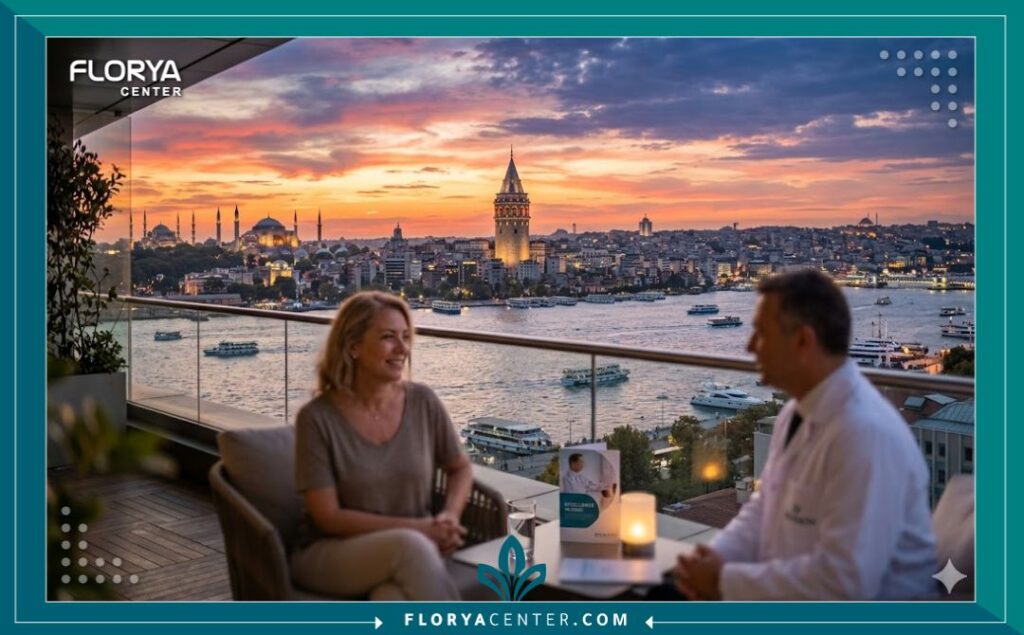 سيدة تشعر بالراحة والثقة بعد إجراء جلسة شد عضلات المهبل بالليزر.