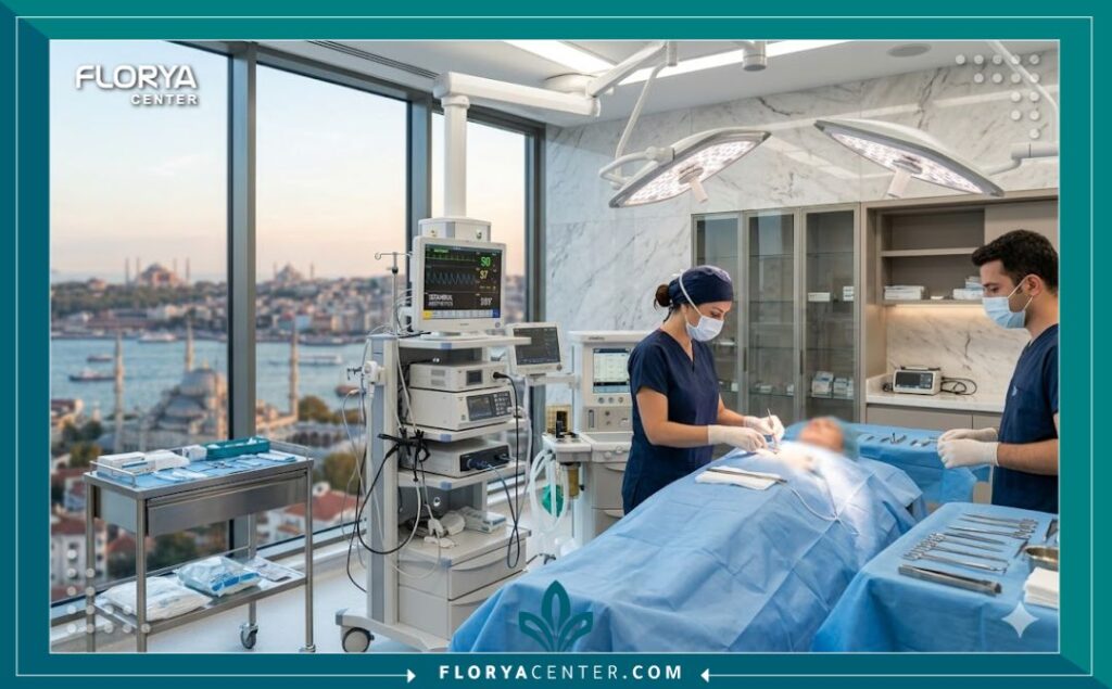 داخل مستشفى تجميل حديث في تركيا مجهز لأحدث عمليات تنسيق الأعضاء التناسلية.