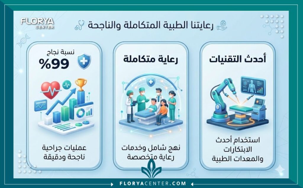 إنفوجرافيك يوضح نسب النجاح العالية ومميزات إجراء عمليات قلب الأطفال في تركيا.