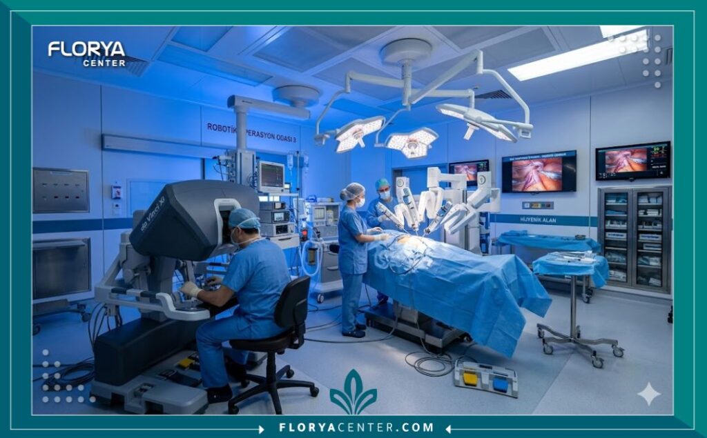 غرفة عمليات متطورة مجهزة بأحدث التقنيات لعمليات ترميم مجرى البول في إسطنبول.