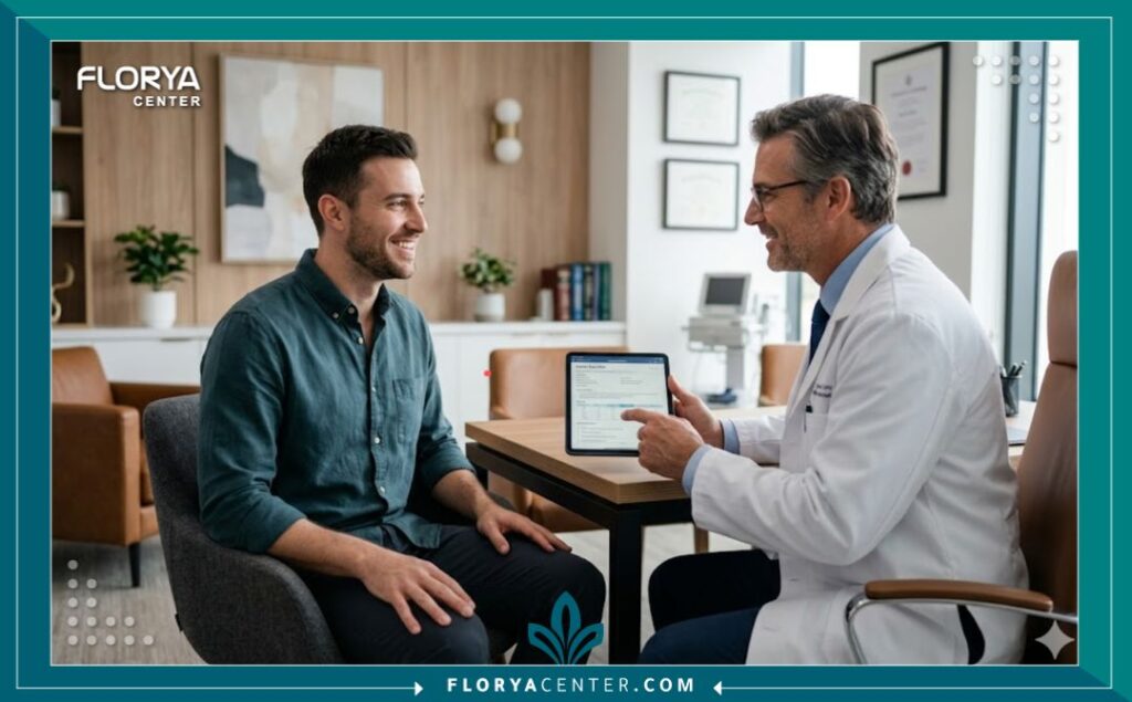 استشارة طبية لعملية تطويل اللجام توضح راحة المريض وثقته في الخدمات الطبية التركية.