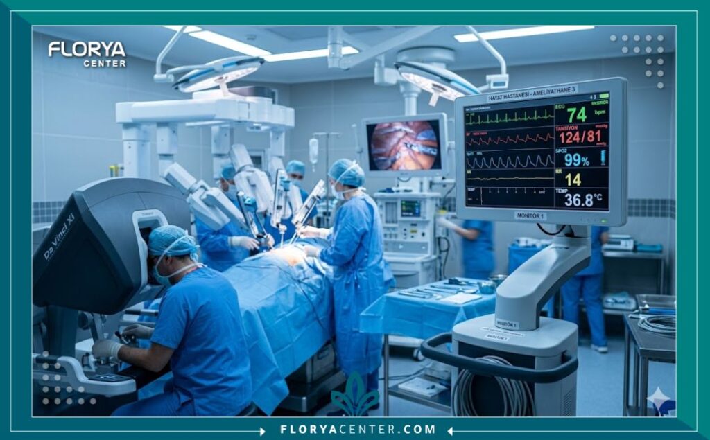 غرف عمليات مجهزة بأحدث التقنيات العالمية في عيادات تجميل الذكورة في تركيا.