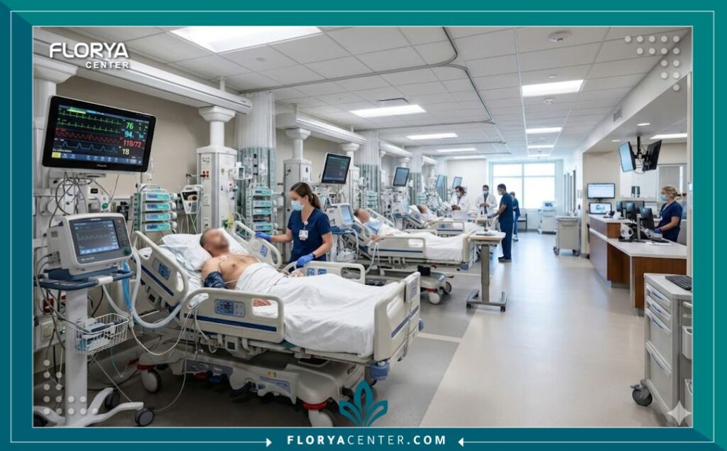 وحدة العناية المركزة للقلب المجهزة بأحدث التقنيات لضمان نجاح جراحات القلب.
