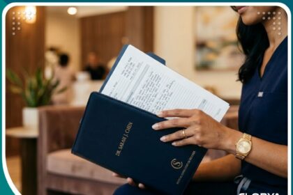 واجهة مقال حول أنواع عمليات ترقيع غشاء البكارة في عيادة طبية متخصصة.