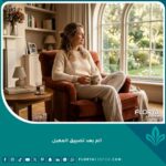 رسم توضيحي طبي تشريحي يوضح عضلات المهبل ومنطقة الحوض بعد الجراحة.