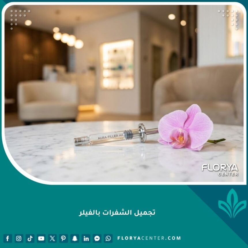 إجراء تجميل الشفرات بالفيلر في عيادة تجميل راقية لزيادة الثقة والجمال الأنثوي.