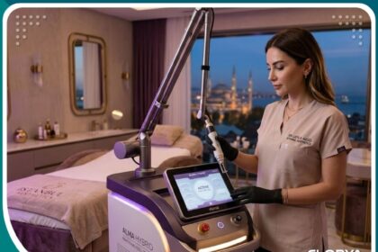 الواجهة الرئيسية لتقنية تضييق المهبل بالليزر في تركيا داخل عيادة تجميلية فاخرة.