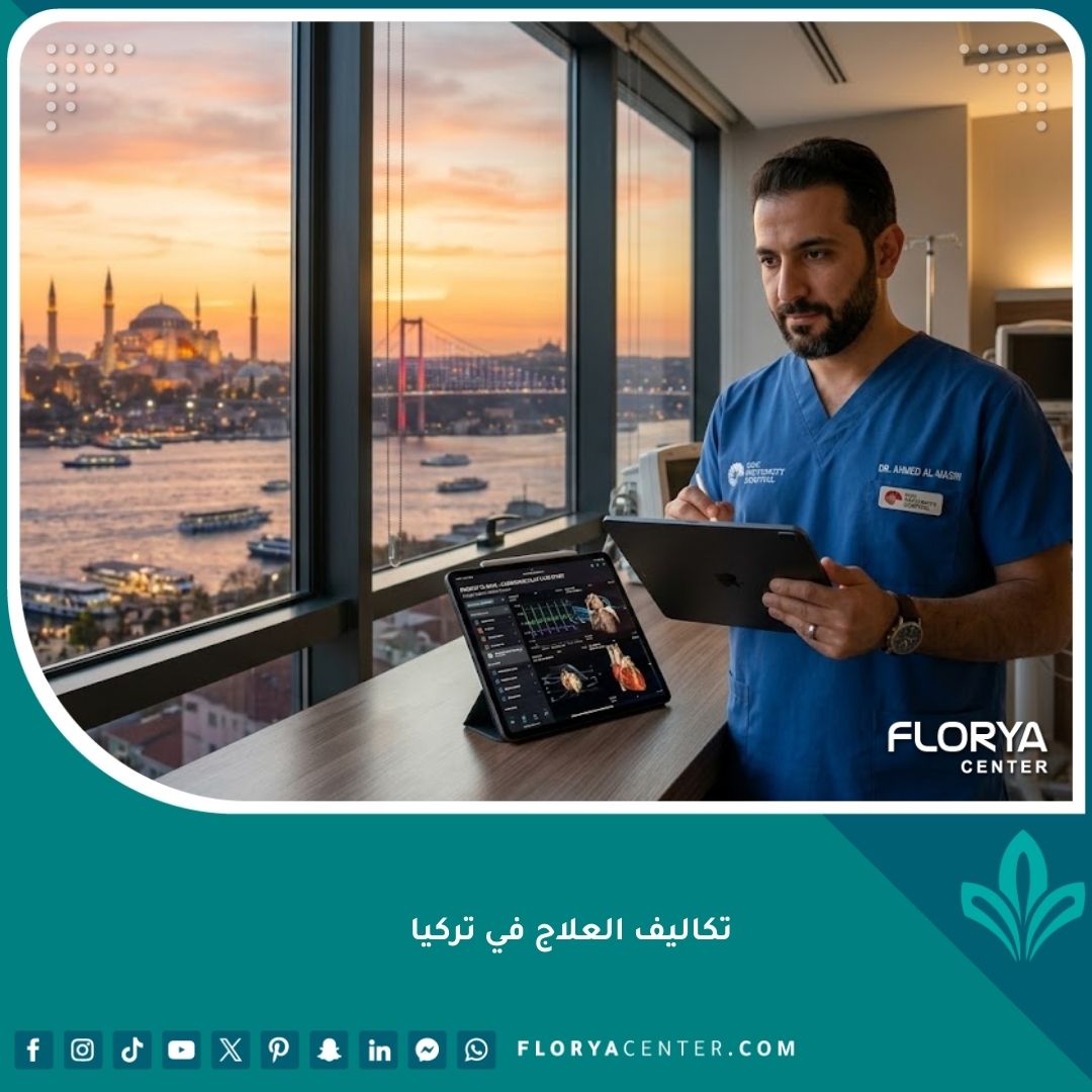 طبيب جراح في مستشفى حديث يطل على البوسفور في اسطنبول، يرمز لجودة وتكاليف العلاج في تركيا.