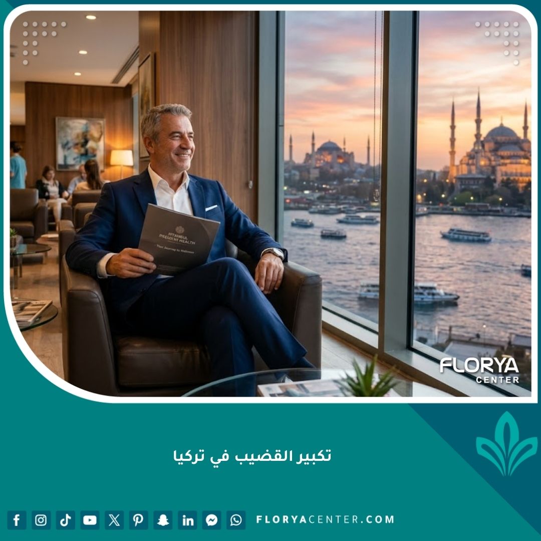 واجهة مقال حول عملية تكبير القضيب في تركيا - رجل واثق في مستشفى فخم باسطنبول يطل على البوسفور.