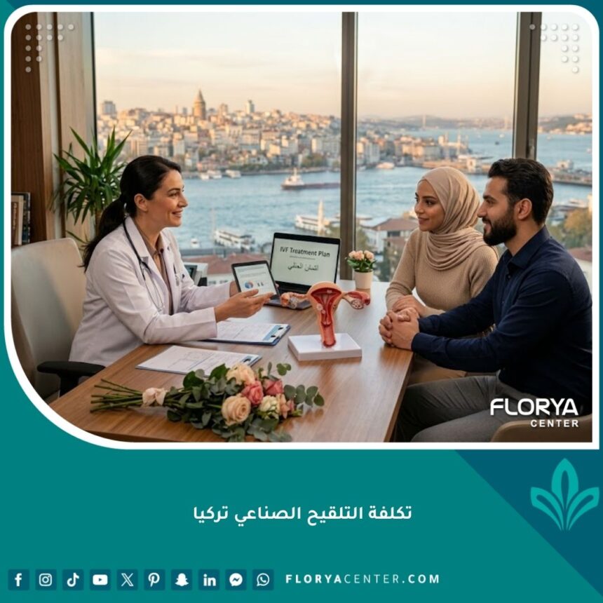 زوجان عربيان مع طبيبة تركية في عيادة تلقيح صناعي فاخرة تطل على البوسفور في إسطنبول، تركيا.