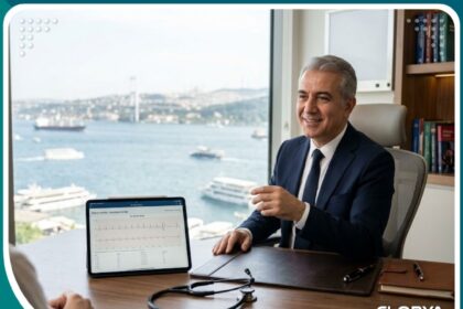 واجهة عيادة طبية في تركيا توضح الفخامة والاحترافية في عمليات إبراز وتطويل القضيب.