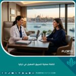 واجهة طبية فاخرة تعبر عن عمليات تضييق المهبل في تركيا وإجراء الاستشارات الطبية.