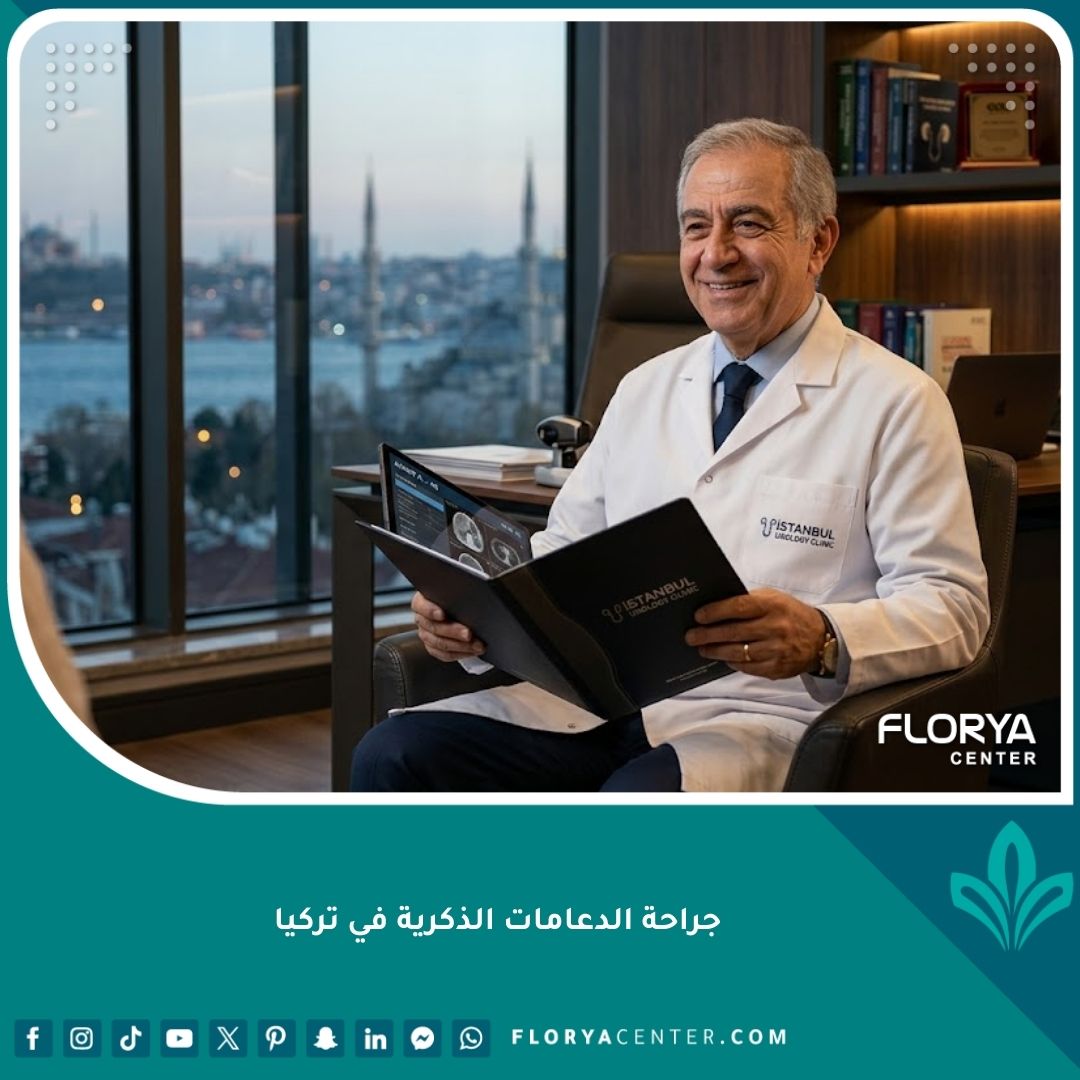 طبيب متخصص في جراحة الدعامات الذكرية في تركيا داخل عيادة طبية حديثة.