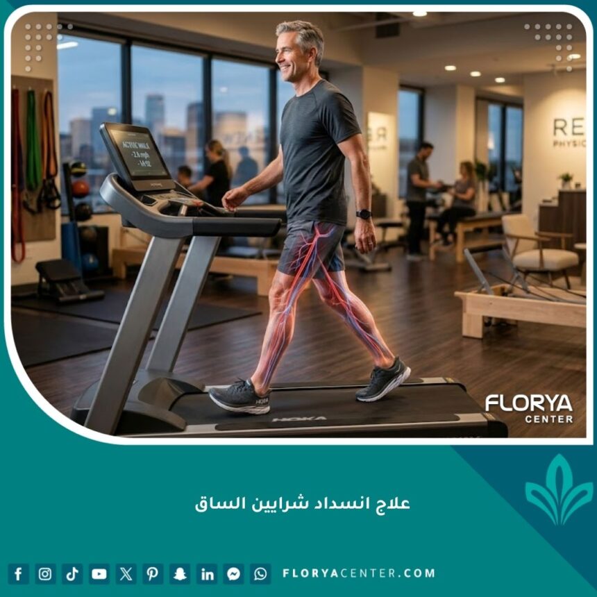 واجهة مقال عن نجاح علاج انسداد شرايين الساق واستعادة القدرة على المشي بحيوية.